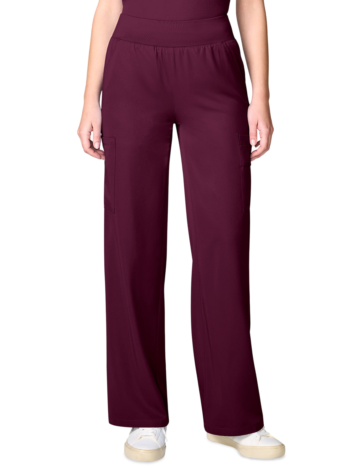 Women's 6-Pocket Wide Leg Pant - 00045 - Wine