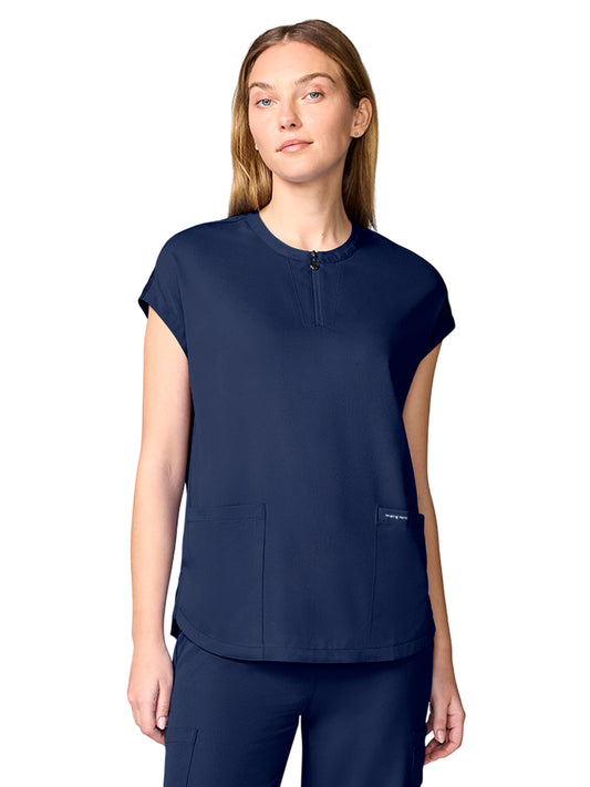 Women's 2-Pocket Dolman Tops - 00050 - Navy