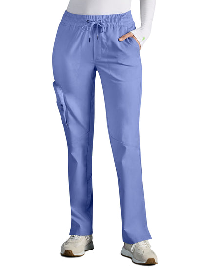 Women's Veronica Drawstring Straight Leg Scrub Pant - 004A - Dciel