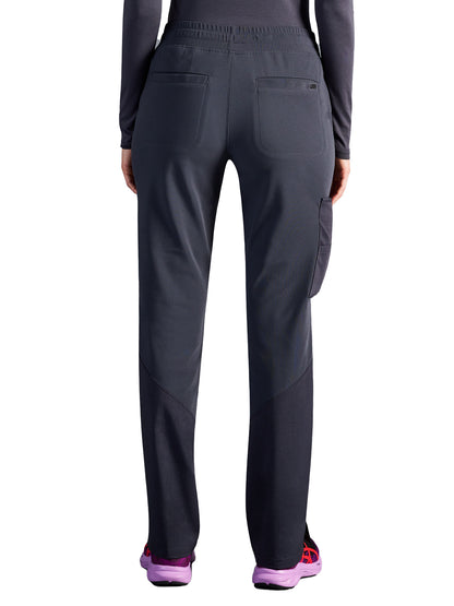 Women's Veronica Drawstring Straight Leg Pant - 004A - DPewter
