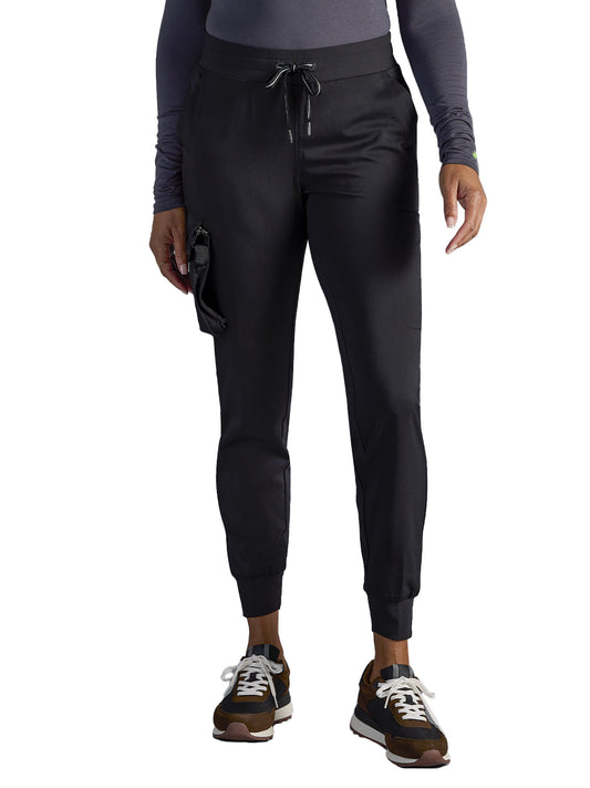 Women's Vanessa Mid Rise Jogger Pant - 005A - DBlack