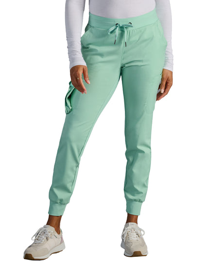 Women's Vanessa Mid Rise Jogger Scrub Pant - 005A - Desert Sage