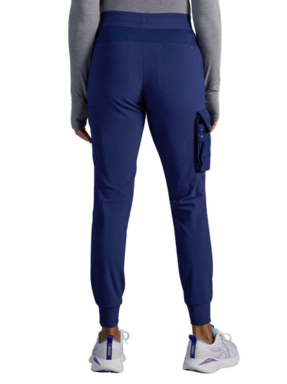 Women's Vanessa Mid Rise Jogger Scrub Pant - 005A - DNavy