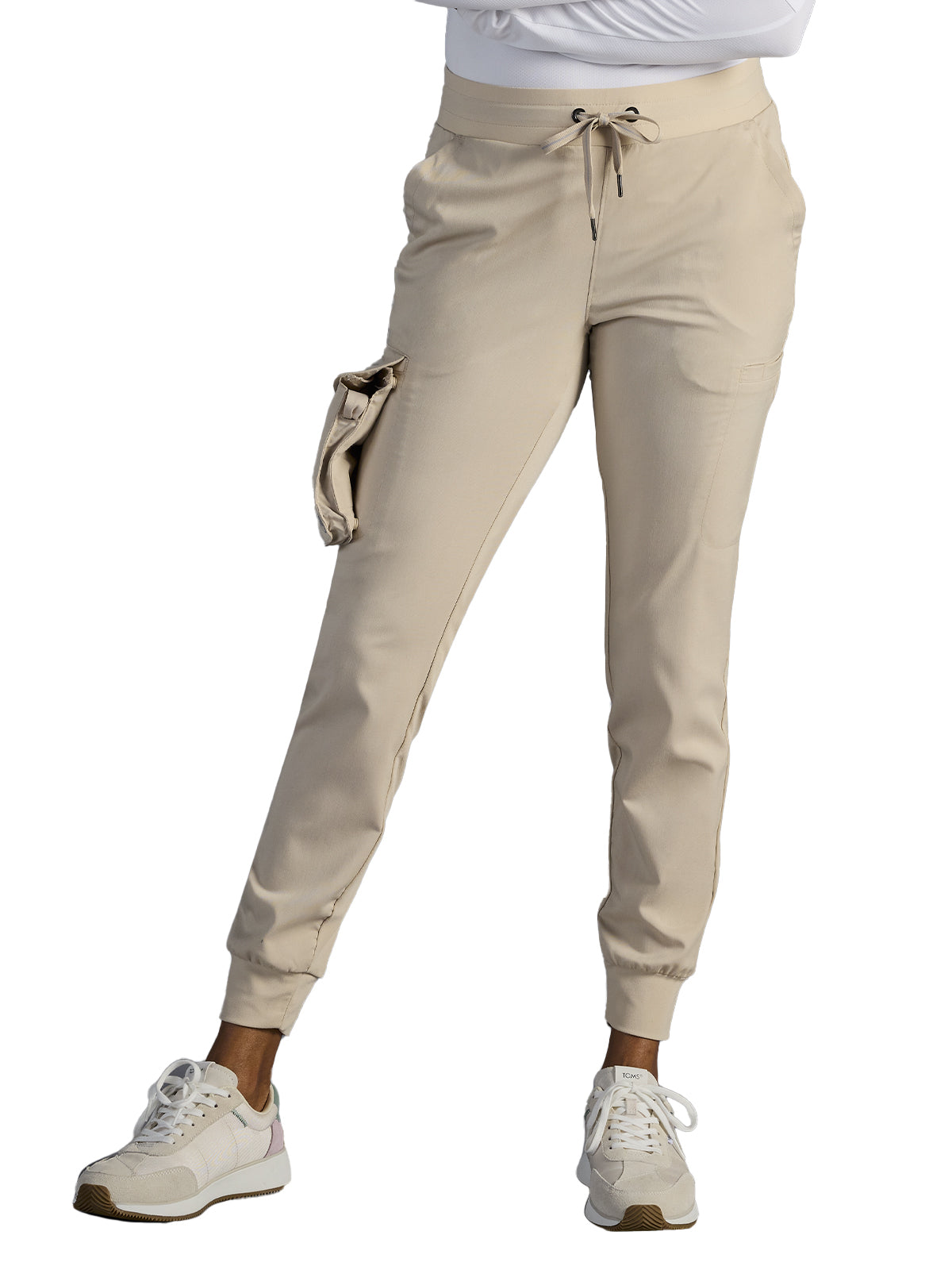 Women's Vanessa Mid Rise Jogger Scrub Pant - 005A - Warm Sand