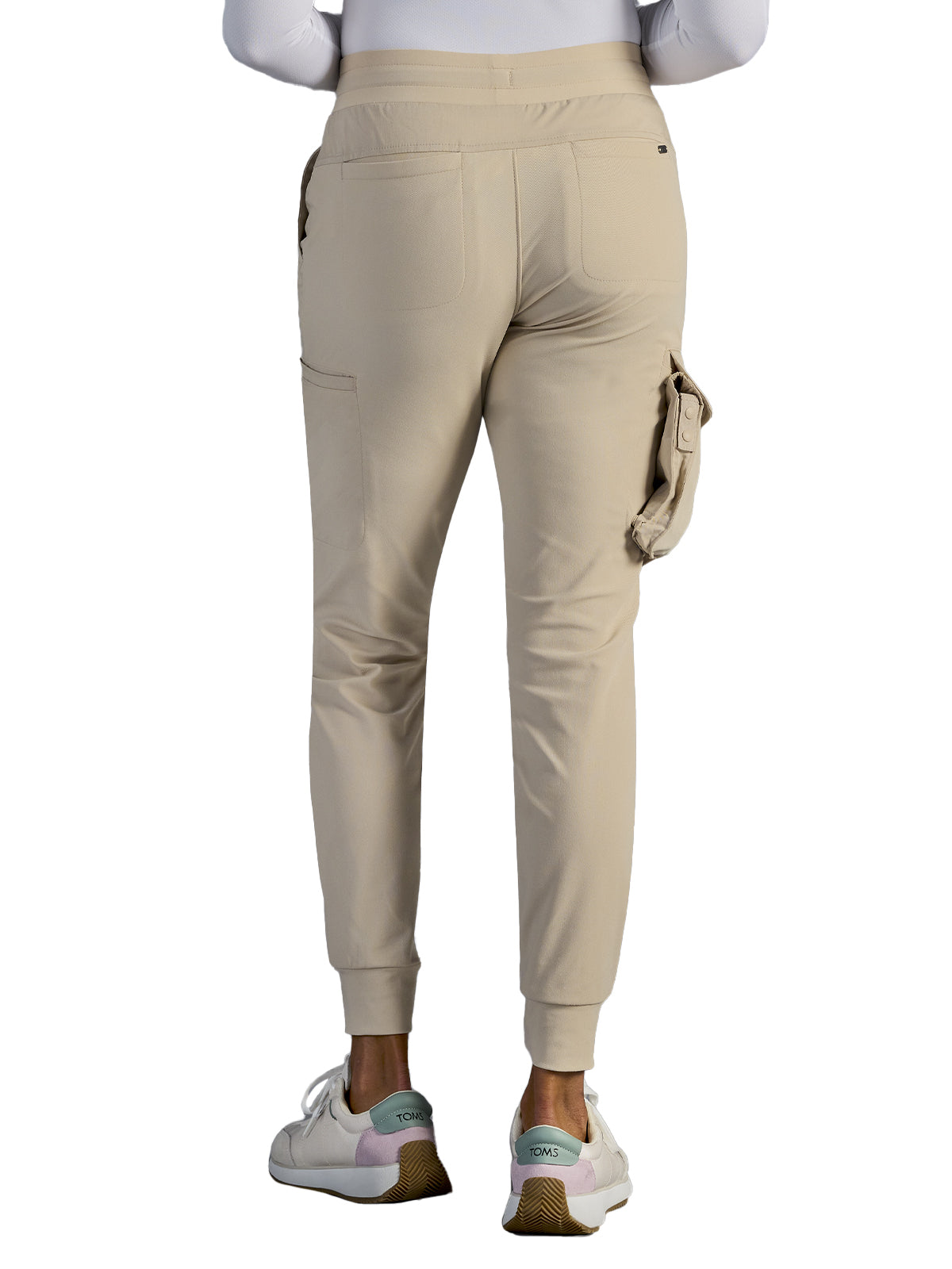 Women's Vanessa Mid Rise Jogger Scrub Pant - 005A - Warm Sand