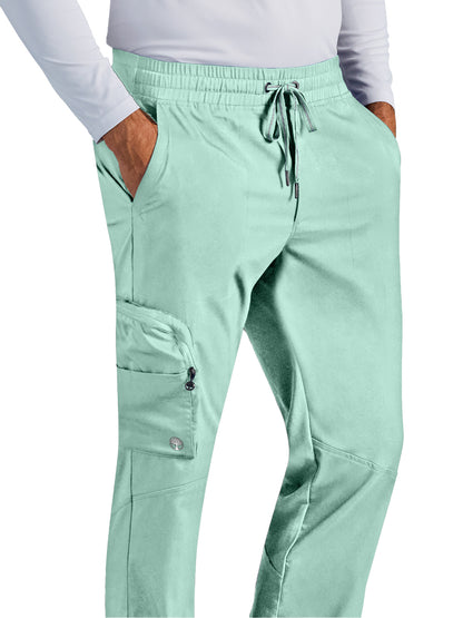 Men's Virgil Mid Rise Zip Pull-on Scrub Pant - 006A - Desert Sage