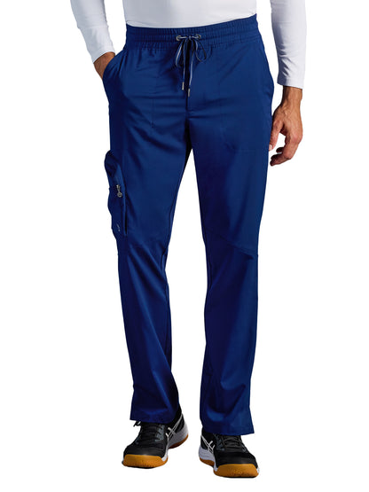 Men's Virgil Mid Rise Zip Pull-on Scrub Pant - 006A - DNavy