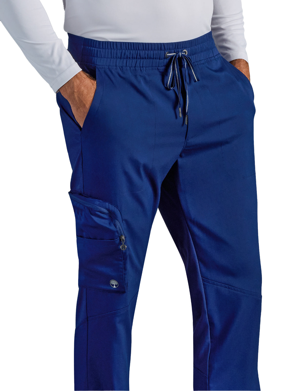 Men's Virgil Mid Rise Zip Pull-on Scrub Pant - 006A - DNavy