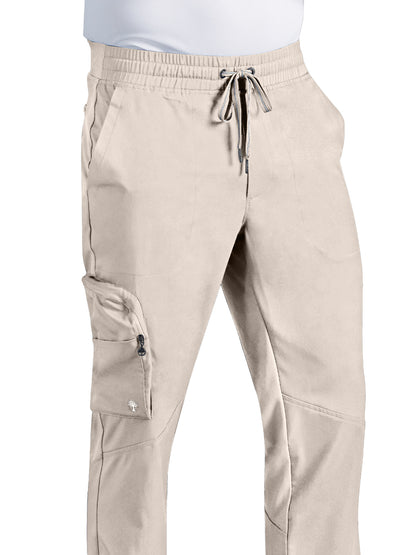 Men's Virgil Mid Rise Zip Pull-on Scrub Pant - 006A - Warm Sand