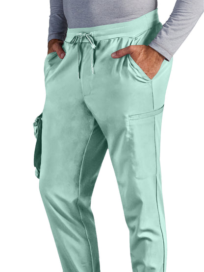 Men's Vernon Mid Rise Jogger Scrub Pant - 007A - Desert Sage