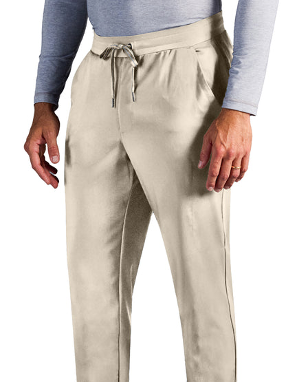 Men's Vernon Mid Rise Jogger Scrub Pant - 007A - Warm Sand