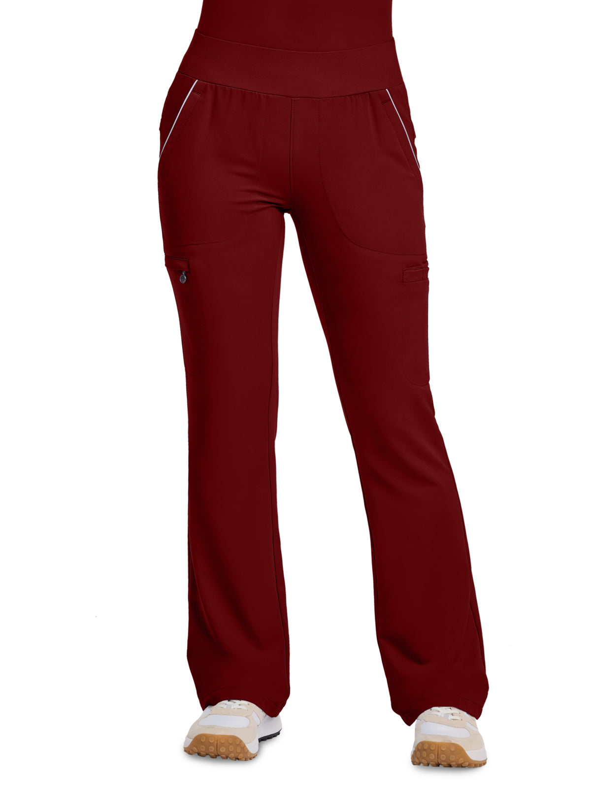 Women's 6-Pocket High Waist Pant - 102 - Garnet Red