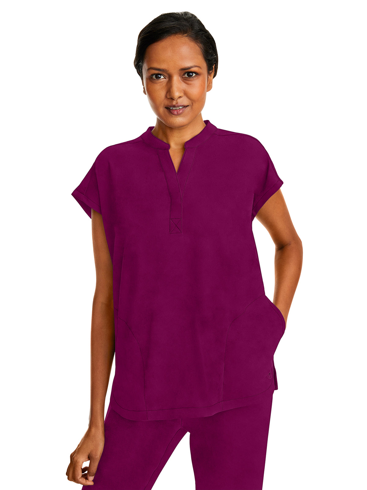Women's 2-Pocket Journey Relaxed Fit Top - 2152 - Wine