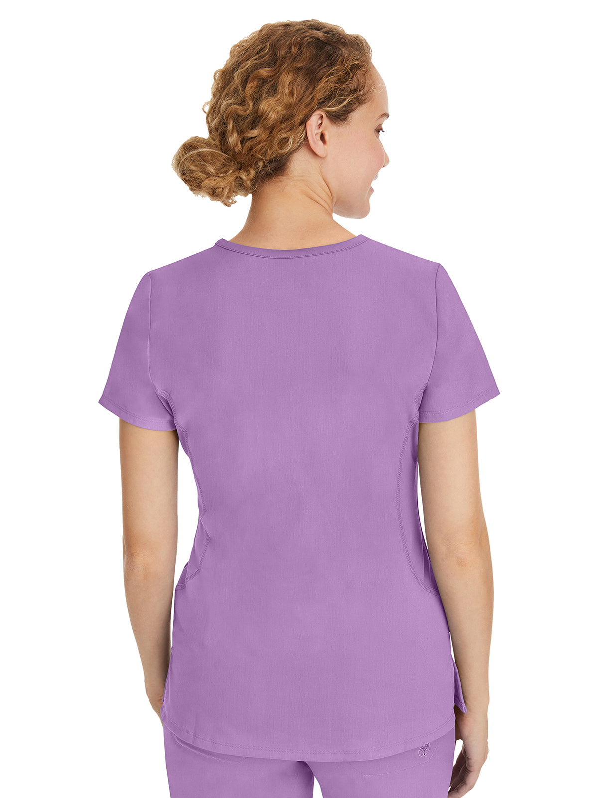 Women's 2-Pocket Juliet Stylish V-Neck Top - 2245 - Purple Moonstone