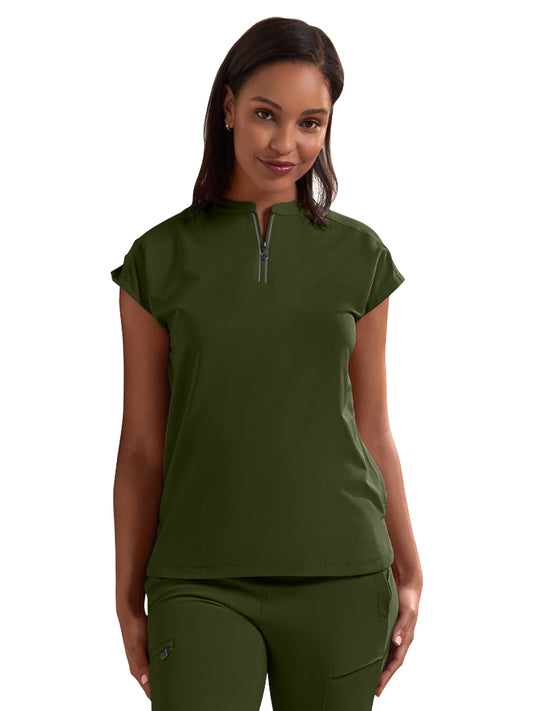 Women's 3-Pocket Sonia V-Neck Top - 2274 - Dark Pine