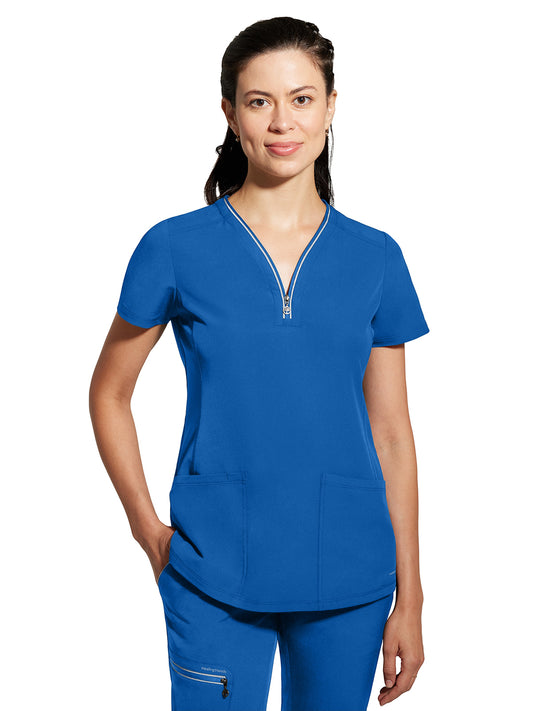 Women's 3-Pocket Sonia V-Neck Top - 2274 - Royal