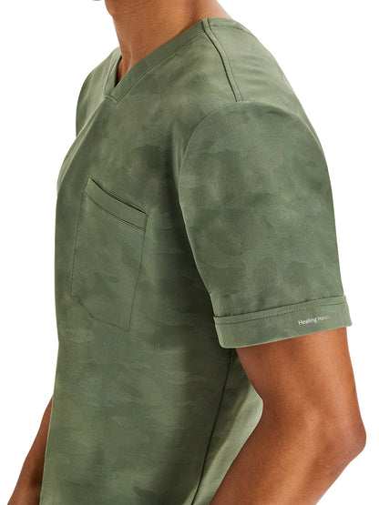 Men's Box Pleat Top - 2360 - Olive