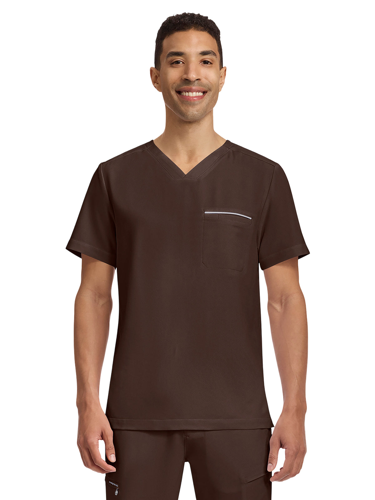 Men's 1-Pocket Spencer Moisture Wicking Top - 2381 - Dark Chocolate
