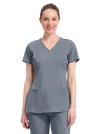 Women's 4-Pocket Monica V-Neck Top - 2500 - Trade Winds