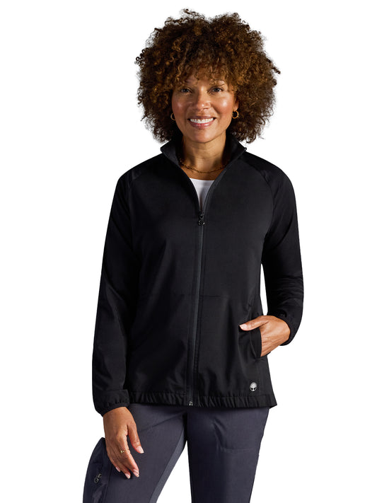 Women's Vida Packable Scrub Jacket - 302A - DBlack