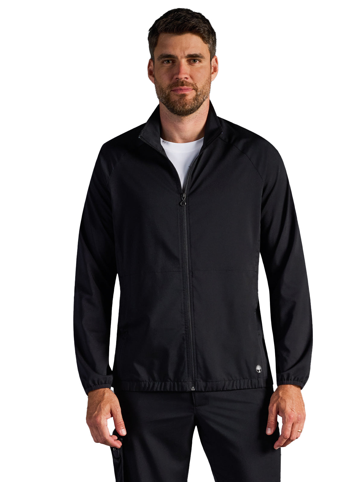 Men's Van Packable Scrub Jacket - 303A - DBlack