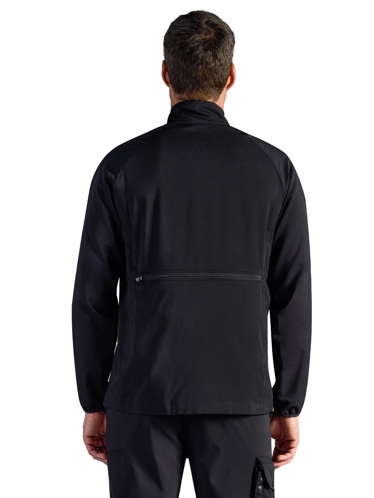 Men's Van Packable Scrub Jacket - 303A - DBlack