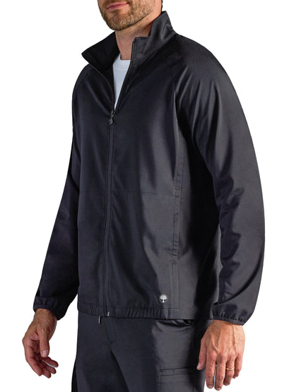 Men's Van Packable Scrub Jacket - 303A - DBlack