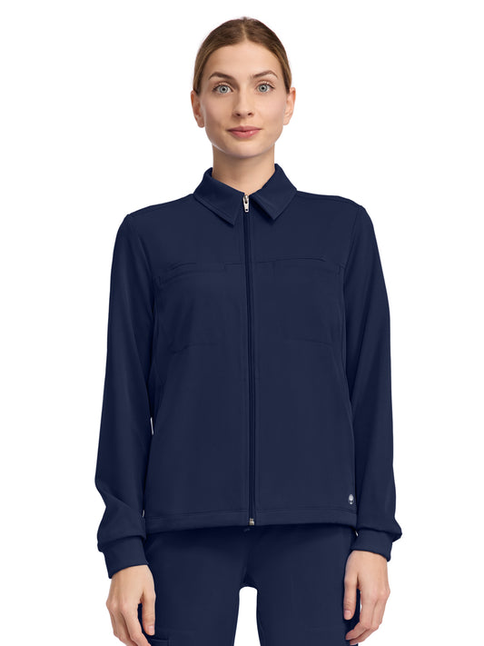 Women's 7-Pocket Zip-Front Jacket - 321 - Navy