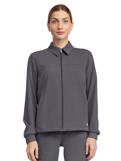 Women's 7-Pocket Zip-Front Jacket - 321 - Pewter