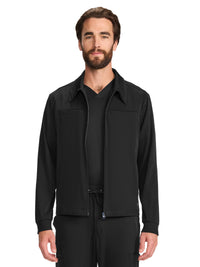 Men's 7-Pocket Zip Front Jacket - 322 - Black