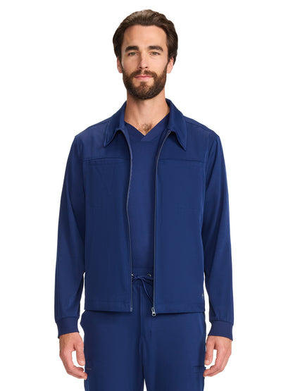 Men's 7-Pocket Zip Front Jacket - 322 - Navy