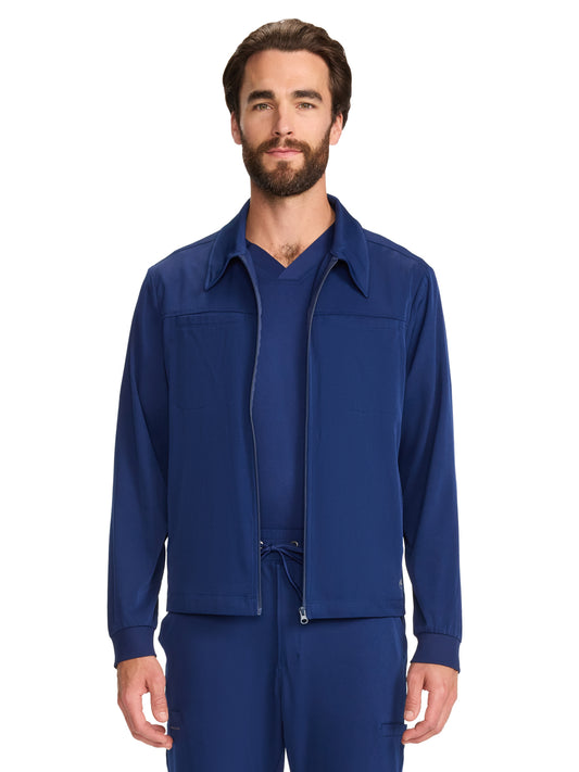 Men's 7-Pocket Zip Front Jacket - 322 - Navy