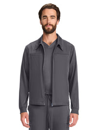 Men's 7-Pocket Zip Front Jacket - 322 - Pewter