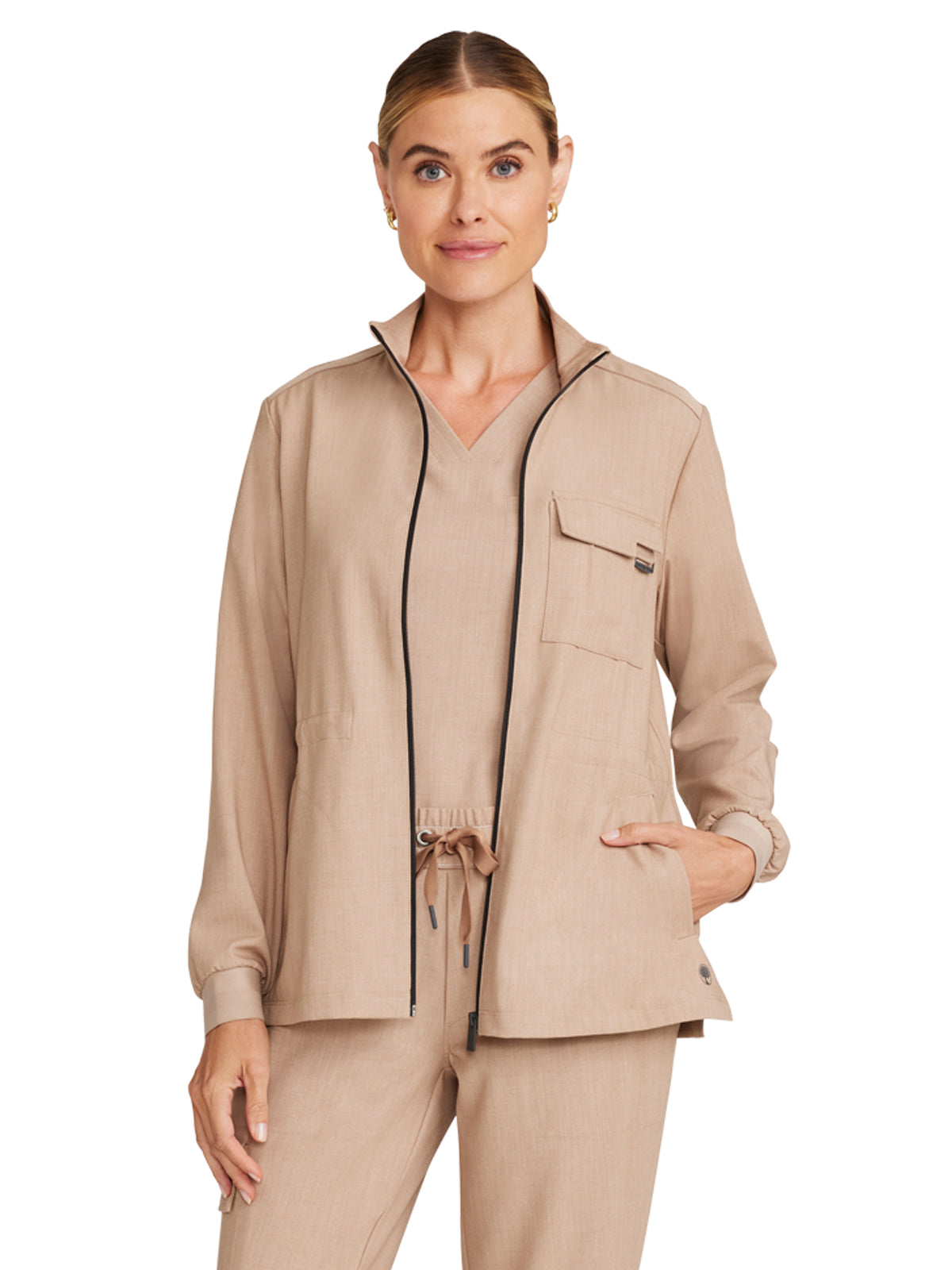 Women's 4-Pocket Utility Jacket - 360 - Desert Taupe