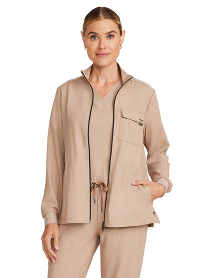 Women's 4-Pocket Utility Jacket - 360 - Desert Taupe