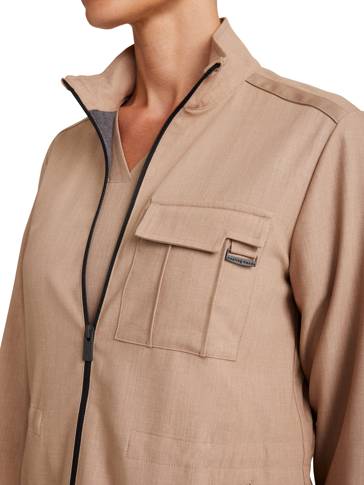 Women's 4-Pocket Utility Jacket - 360 - Desert Taupe