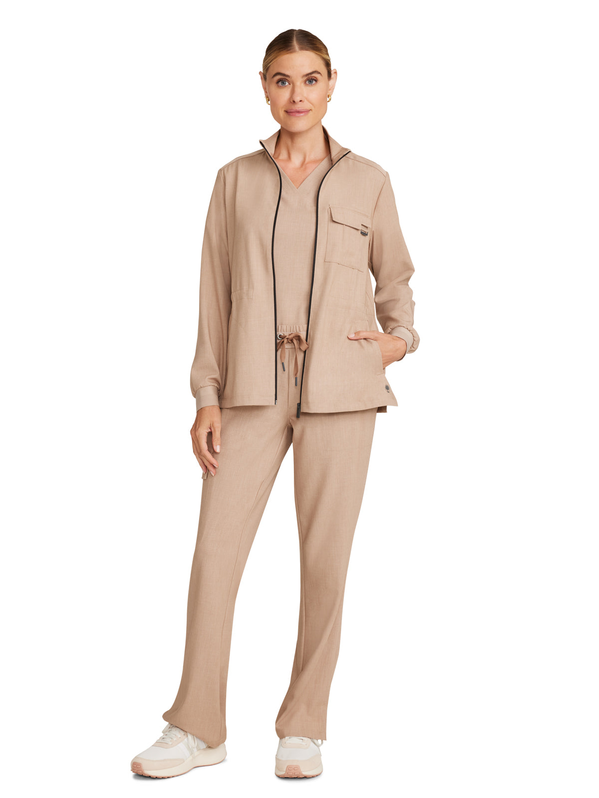 Women's 4-Pocket Utility Jacket - 360 - Desert Taupe