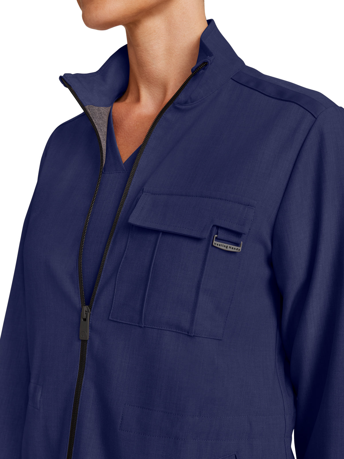 Women's 4-Pocket Utility Jacket - 360 - Navy