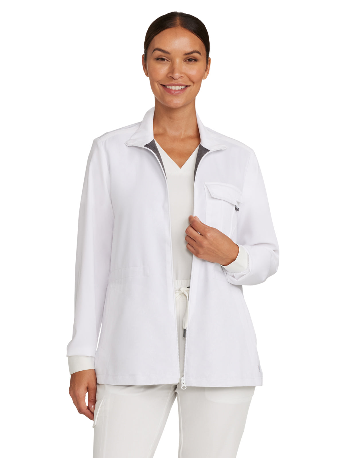 Women's 4-Pocket Utility Jacket - 360 - White Gardenia