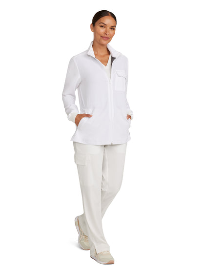 Women's 4-Pocket Utility Jacket - 360 - White Gardenia