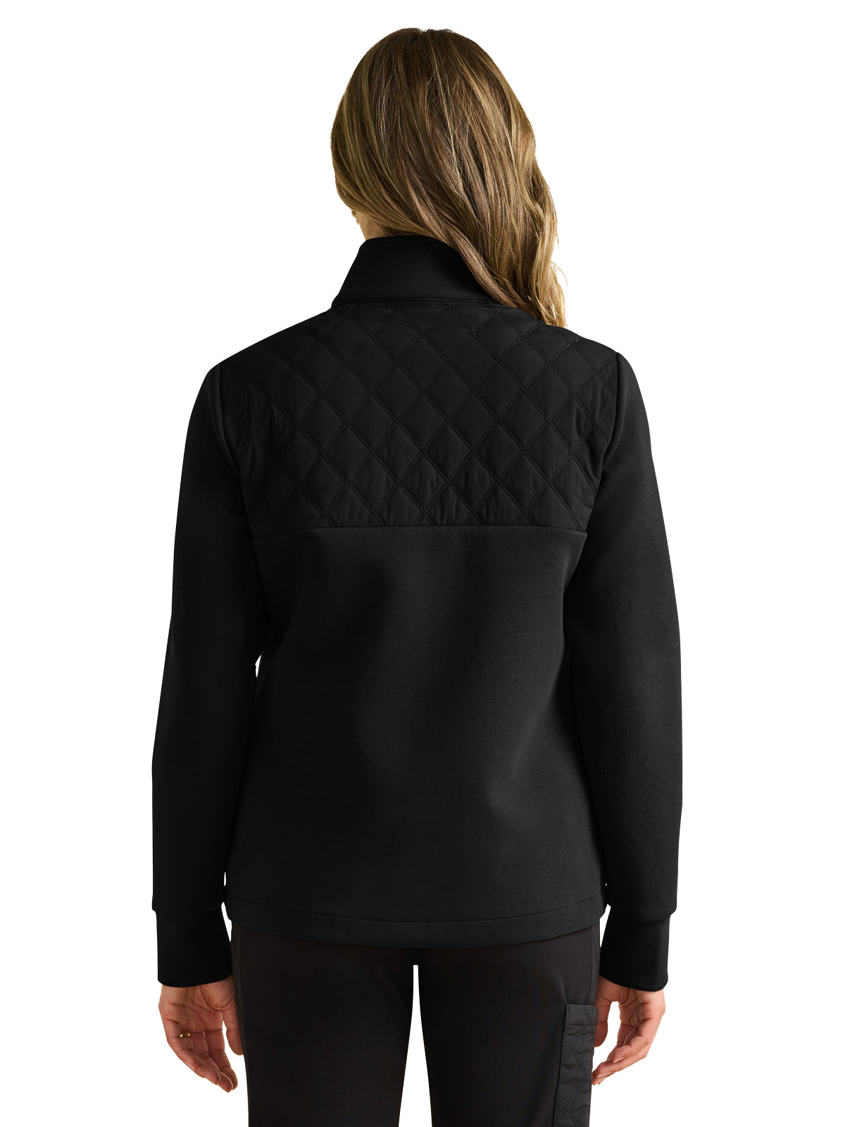 Women's 3-Pocket Zip Front Jacket - 378 - Black