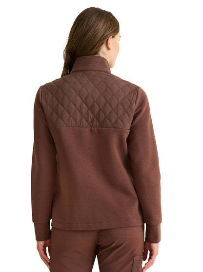 Women's 3-Pocket Zip Front Jacket - 378 - Cocoa Brown