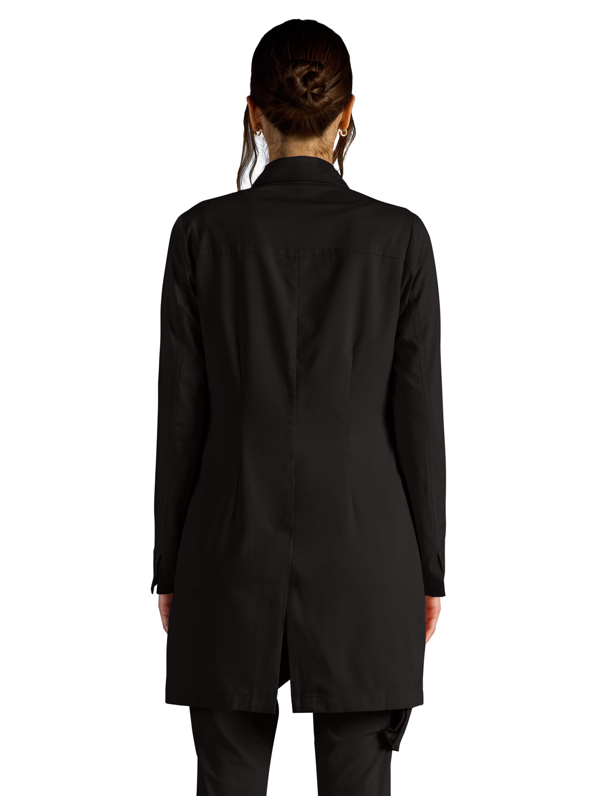 Women's Vera 34" Modernist Lab Coat - 402A - DBLACK