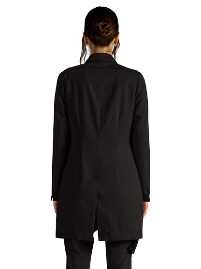 Women's Vera 34" Modernist Lab Coat - 402A - DBLACK