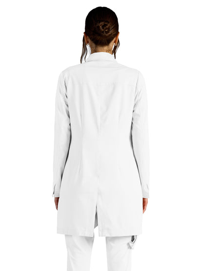 Women's Vera 34" Modernist Lab Coat - 402A - DWHITE