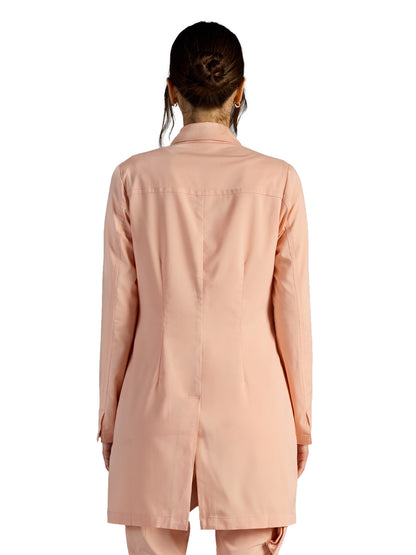 Women's Vera 34" Modernist Lab Coat - 402A - Peach Cloud