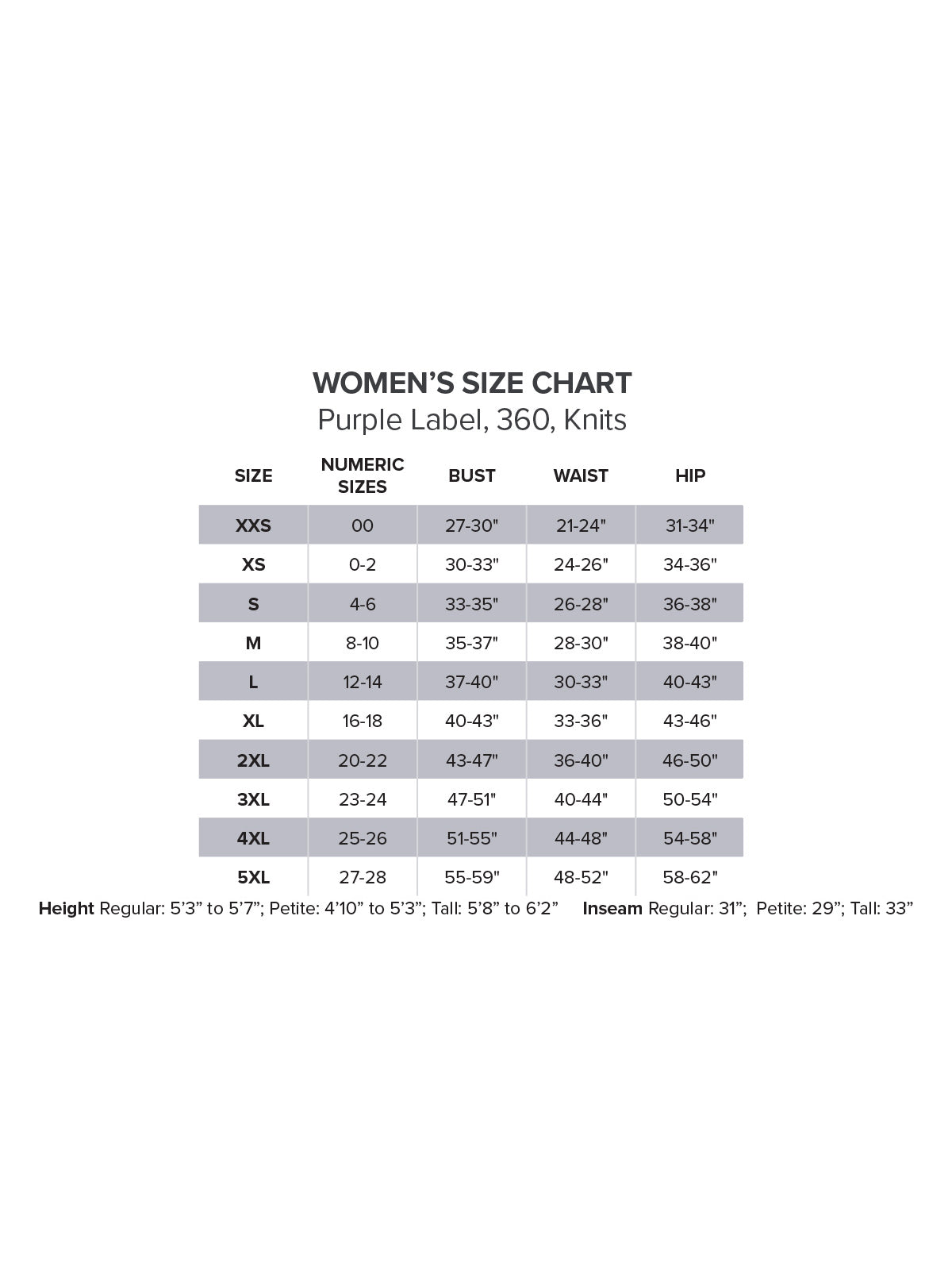 SIZECHART