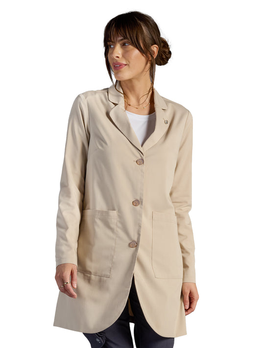 Women's Vera 34" Modernist Lab Coat - 402A - Warm Sand