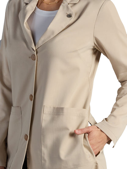 Women's Vera 34" Modernist Lab Coat - 402A - Warm Sand