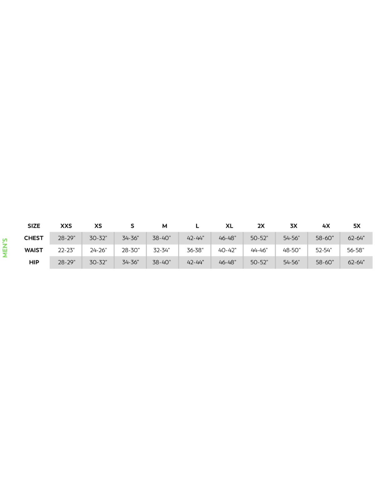 SIZECHART